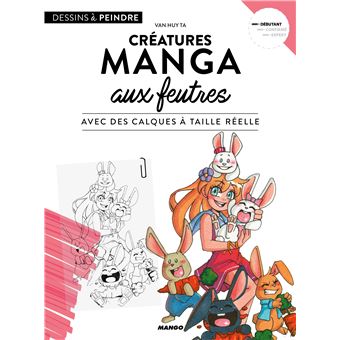 Créatures manga aux feutres