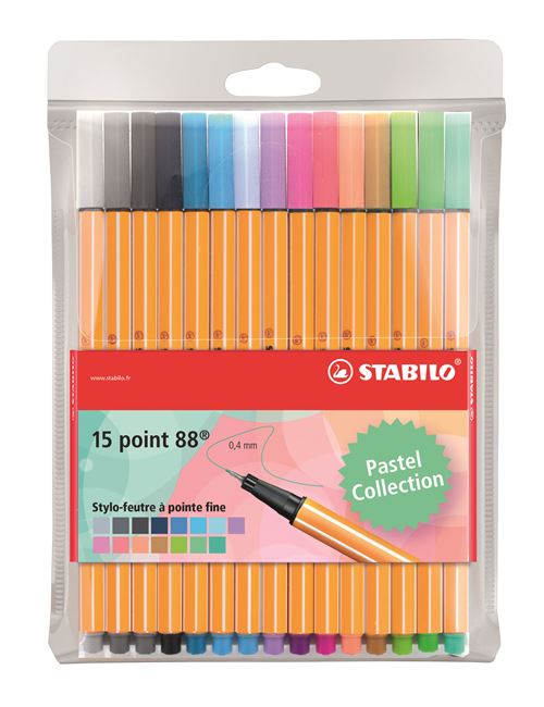 STABILO POCH 15 POINT88 PASTELS