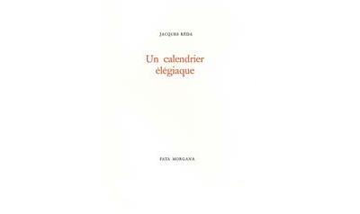 Un calendrier élégiaque