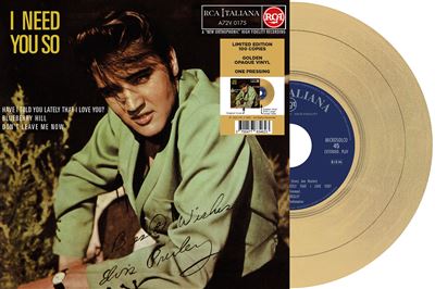 I Need You So Edition Limitée Vinyle Doré