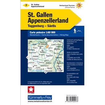 ST.GALLEN APPENZELLERLAND 1:60 000