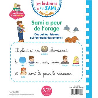 Les histoires de P'tit Sami Maternelle (3-5 ans) : Sami a peur de l'orage