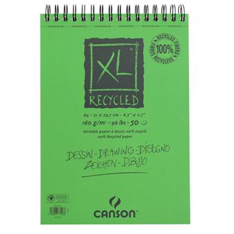 Bloc de dibujo Canson XL A4 reciclado - Cuaderno - Los mejores