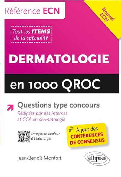 Dermatologie en 1000 QROC référence ECN