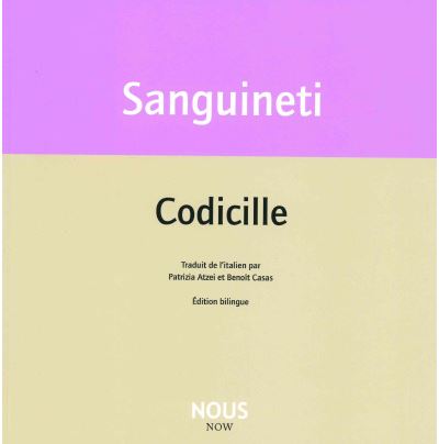 Codicille - Edoardo Sanguineti - broché