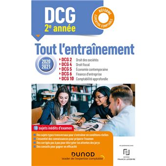 Année 2 : DCG 2-4-5-6-10 - Tout l'entraînement 2020-2021