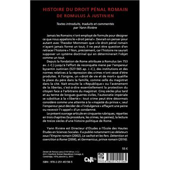 Histoire du droit pénal romain