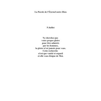 La parole de l'éternel notre Dieu