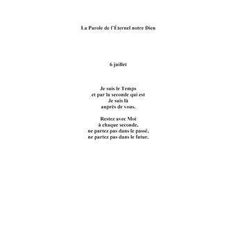 La parole de l'éternel notre Dieu