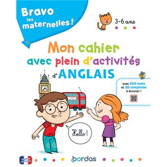 Mon cahier avec plein d'activites d'anglais + ressources aud