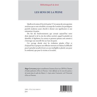 Les sens de la peine