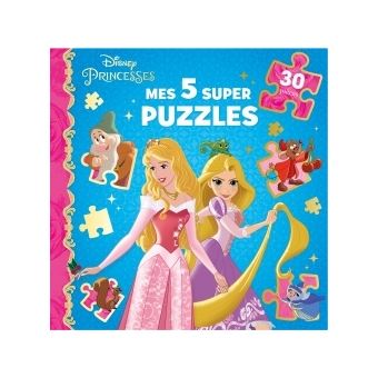 DISNEY PRINCESSES - Mon Petit Livre Puzzle - 5 puzzles 9 pièces - Bal  royal, . - COLLECTIF - Mémoire 7