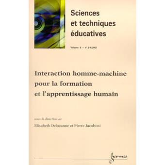 Interaction homme-machine pour la formation et l'apprentissage humain ...