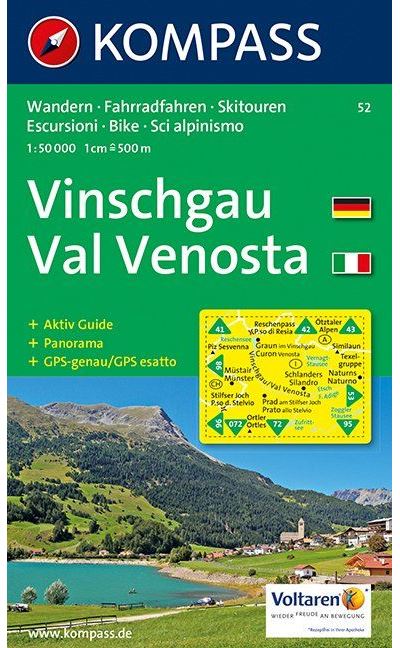 Vinschgau, val venosta 1 : 50 000