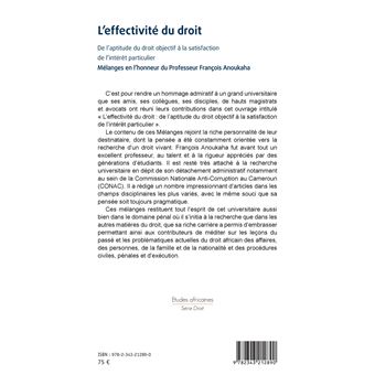 L'effectivité du droit