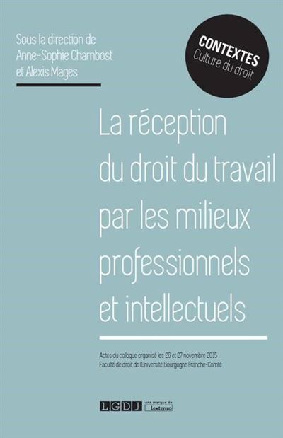 La réception du droit du travail par les milieux professionnels et intellectuels - mages a. Chambost a.-s. - broché
