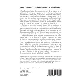 Ecolonomie 2 : la transformation créatrice