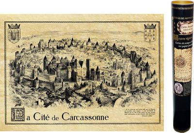 Gravue ancienne Carcassonne