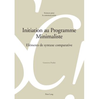 Initiation au Programme Minimaliste