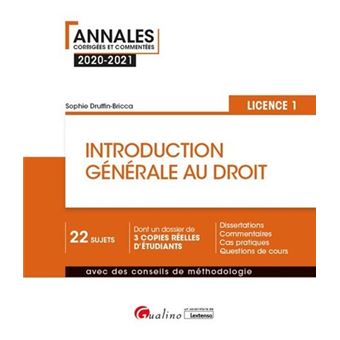 Introduction générale au droit - L1