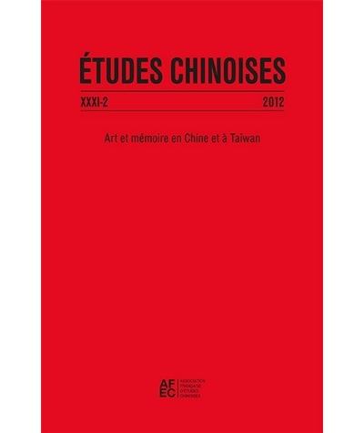 Études chinoises XXXI-2 (2012)