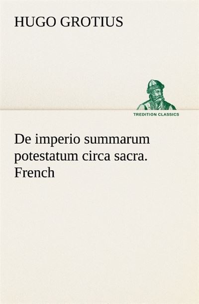 De imperio summarum potestatum circa sacra french