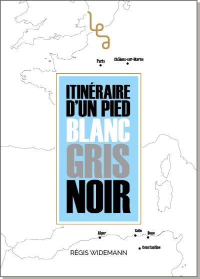 Itinéraire d'un pied blanc, gris, noir