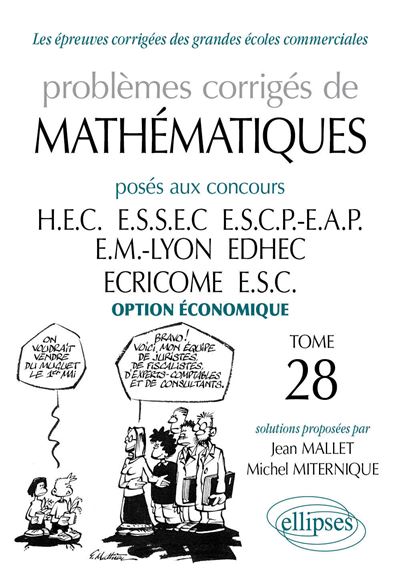 Problèmes corrigés de mathématiques HEC 2006-2007 option économique