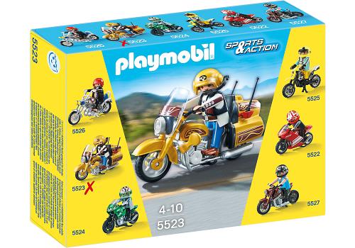 Playmobil Sports & Action 5523 Moto de Route Dorée