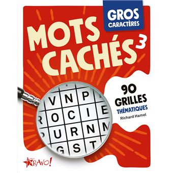 Gros caractères - Mots cachés 3