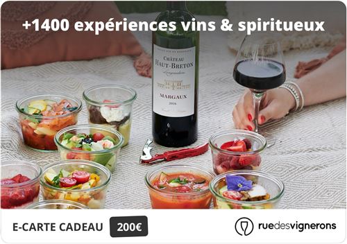 Carte cadeau Rue des Vignerons 200 euros