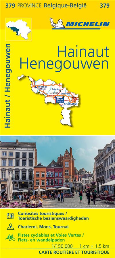 HAINAUT 11379 HENEGOUWEN CARTE PROV. BELG. MICHELIN KAART