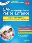 Sujets Corrigés 2019 CAP Accompagnant éducatif Petite Enfance