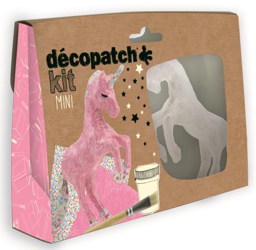 Boite cr&eacute;ative D&eacute;copatch Avenue Mandarine Mini Kit Licorne