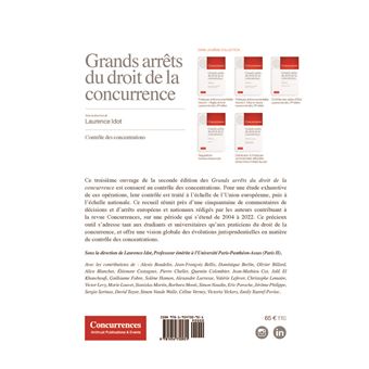 Grands arrêts du droit de la concurrence