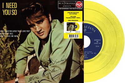 I Need You So Edition Limitée Vinyle Jaune