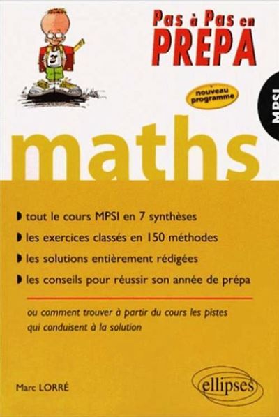 Pas à pas en prépas mathématiques MPSI