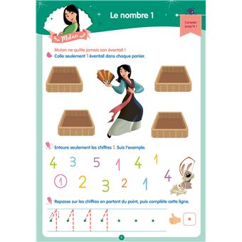 Disney - Princesses - De la Petite à la Moyenne Section - Cahier de vacances 2023