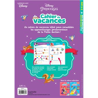 Disney - Princesses - De la Petite à la Moyenne Section - Cahier de vacances 2023