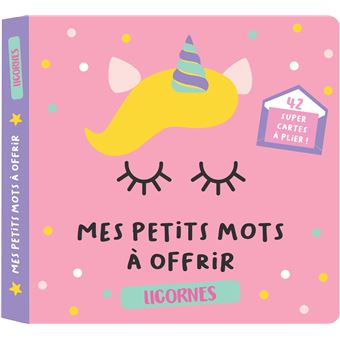 Mes petits mots à offrir Licornes