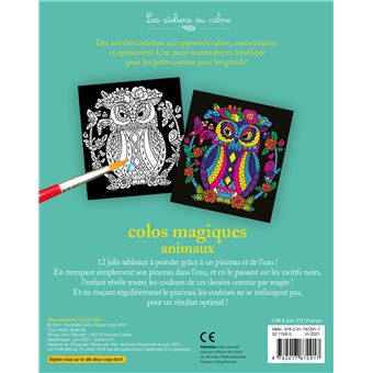 Colos magiques animaux - bloc avec pinceau à eau