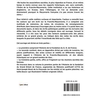 Histoire du Grand Orient de France, tome 1