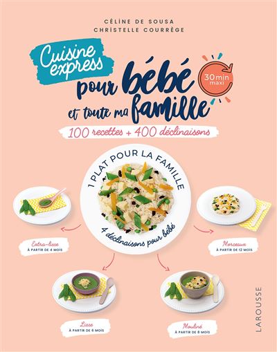 Cuisine Express Pour Bebe Et Toute Ma Famille 100 Recettes 400 Declinaisons Broche Christelle Courrege Celine De Sousa Achat Livre Ou Ebook Fnac