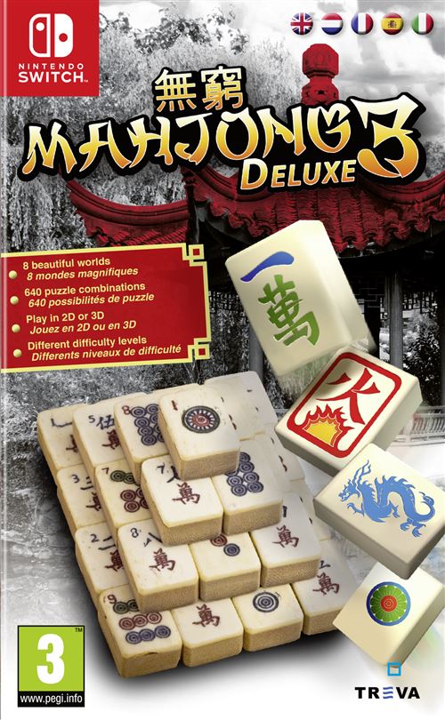 Pochette avant du jeu Mahjong Deluxe 3 SWITCH