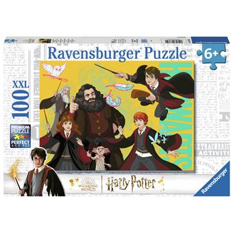 Puzzle 100 pièces XXL :  Harry Potter et autres sorciers Ravensburger - 1