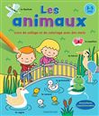 Les animaux -Livre de collage et de coloriage avec des mots (3-5 a.)