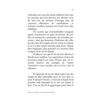 Sur la trace du Zénith - La cité mystérieuse de Marab