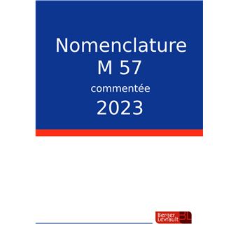 Nomenclature M57 commentée 2023