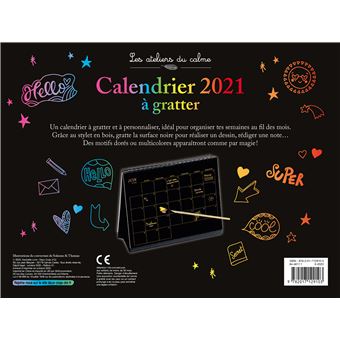 Calendrier à gratter 2021