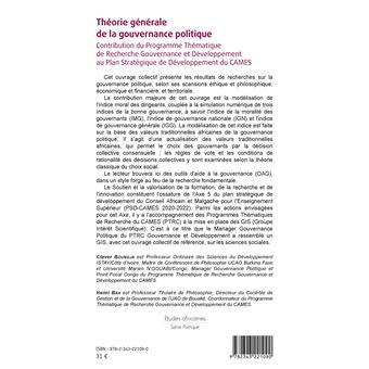 Théorie générale de la gouvernance politique